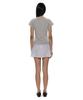 PARTIMENTO WOMEN Pwc Cotton Lace Trim Gored Mini Skirt_Light Grey