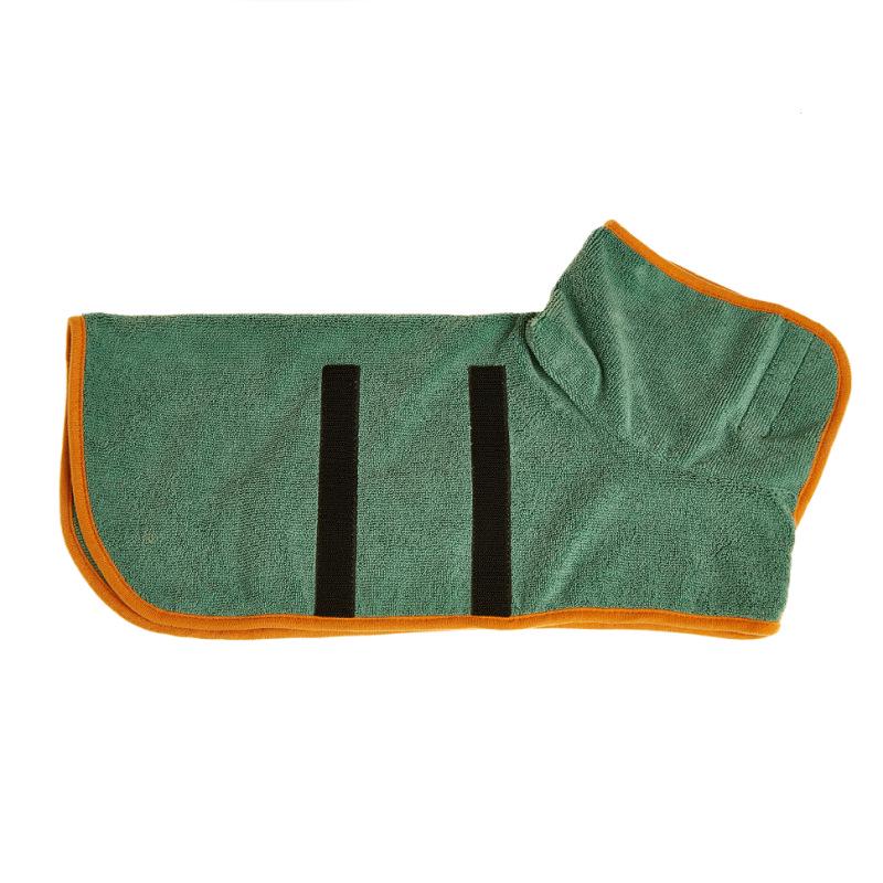 

Pet Absorbent Towel Bathrobe for Dogs and Cats Green