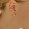 Lunne Silver Slim Engraved Star One-Touch Ring Earrings #Lse20