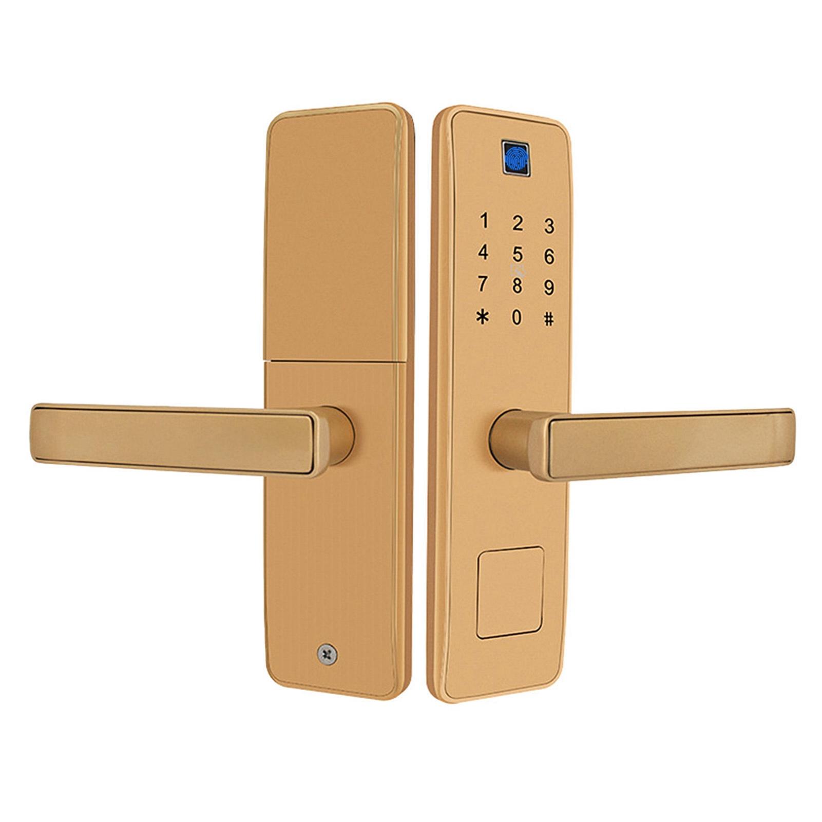 

Smart Door Lock Fingerprint Password IC Card Lock Anti‑Theft Home Security