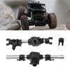 RC Car Front Rear Axle Black Stainless Steel Aluminum Alloy Anodized RC Front Rear Axle Set for SCX10 PRO