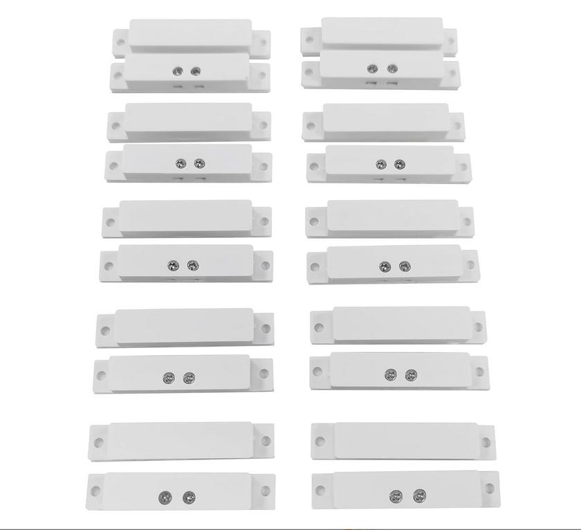 Home Security System Magnetic Door Sensor Home Security Setup Home Security Alarm Contact Sensor Sturdy Plastic Material