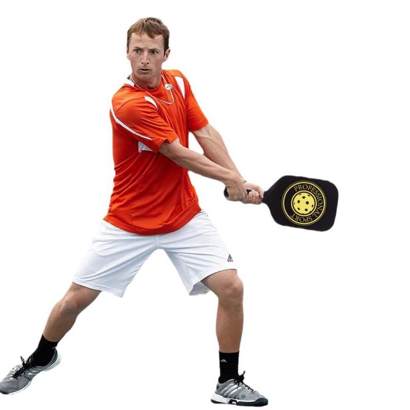 Carbon Fiber Pickleball Paddle Set With PP Honeycomb Core UV Printed Racket Beginners To Advanced Players