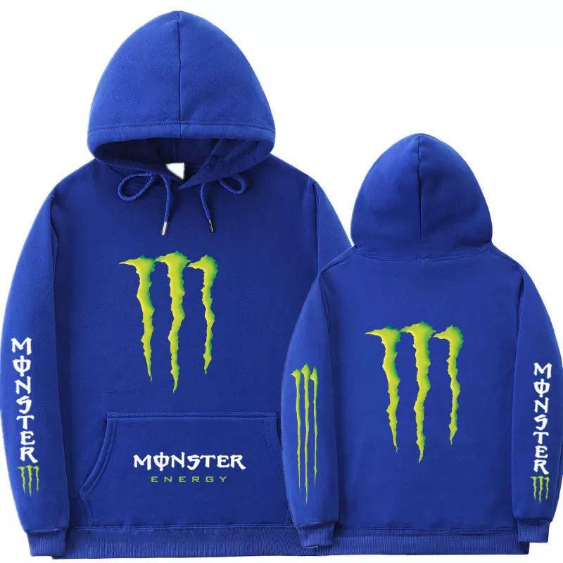 Premium "Monster Claw" Y2K Grafik Unisex Hoodie – Locker geschnittener Langarm-Hip-Hop Pullover für Outdoor-Freizeitkleidung