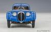 AUTOart Bugatti Type 57SC Atlantic 1938 Spoke Wheel Finished Product 50947 1/43 Blue/Wire