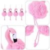 8 Pcs Flamingo Shower Accessories Body Exfoliator For Adults And Children Easy Cleaning Tool