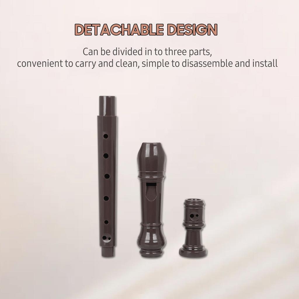 J32 ABS Sopran Descant Recorder Niemiecki styl 8 otworów G Kluczowy rejestrator palcowania Instrument z