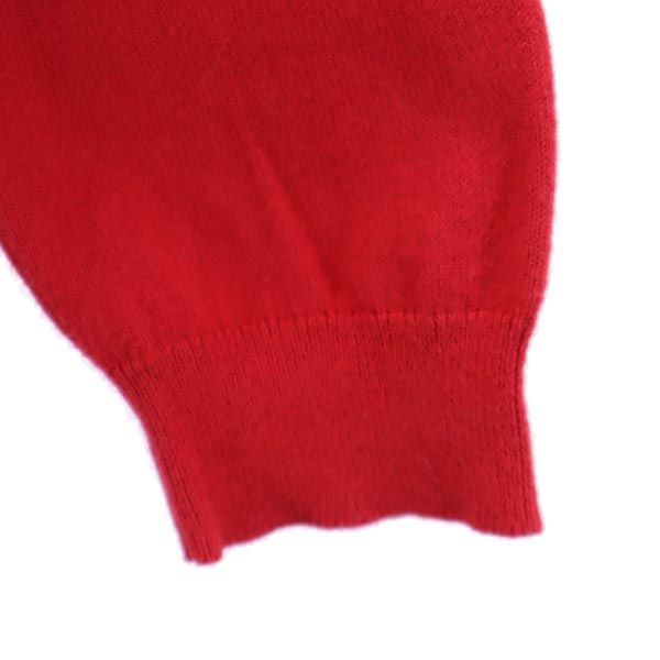 Burberry Sanyo Shokai Long Sleeve Knit Zip Jacket 10Y 140 Red Series Kid's Used