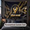 Custom Name Text Tapestry,Pittsburgh Penguins Decorative Wall Hanging, Background Tapestry For Home Bedroom