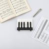 Elektronische Tastatur Tastensystem Kunststoffbasis Klaviertaste Ersatzteil Klavierreparaturteil Aussparungen Instrumentenkomponente Glänzende Oberfläche