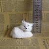Simulation Fox Toy Realistic Adorable Plastic Fleece Long Plush Cute Squatting Fox Model for Home