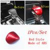 Cubierta Decorativa de Palanca de Cambios para Coche con Acabado de Fibra de Carbono ABS / Accesorios Interiores Rojos Para Kia Sorento MQ4