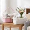 Woven Baby Gift Basket Cotton Rope Picnic Fruit Organizer Household Storage Basket  For Home Decor