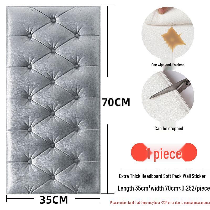 Soft Tatami Wall Surround & Headboard Protector for Kids - Self-Adhesive, Thickened Anti-Collision Sticker