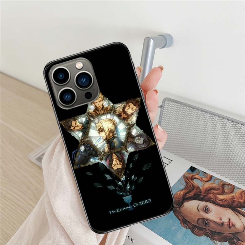 

Bilibili F-Fate Stay Night Phone Case For Iphone 17 Air 16 15 Pro Max 14 Plus 16E Coque 13 Pro 12 Mini 11 Clear Cover Silicone C iPhone 14 Pro