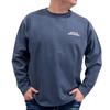 GENUINE Dickies Plus Size Twill Police Suede Pullover with Loss, Men's, M, L, XL, 10001720 (JP, Alphabet, XL, BLUE)