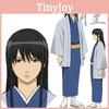 Premium Quality Anime Gintama Silver Soul Katsura Kotarou Kimono Cosplay Costume Full Set For Enthusiasts