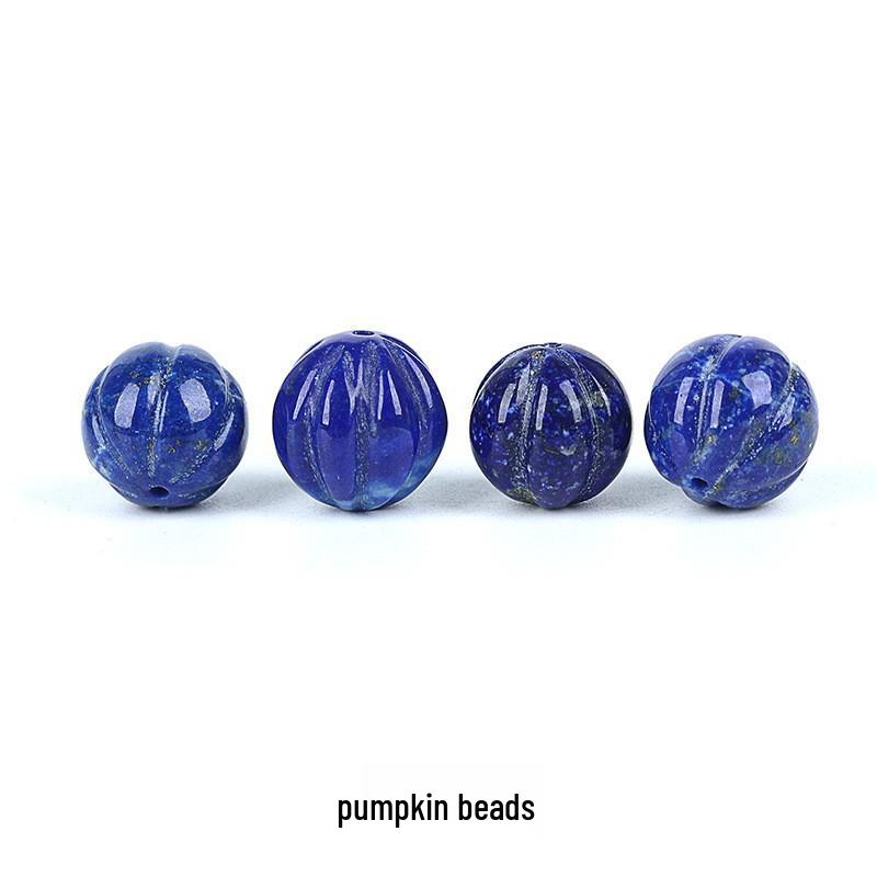 Lapis Lazuli Huiwen Lotus Vajra Multicolored Bodhi Prayer Beads Bracelet with Moon Star and Pumpkin Spacer Beads