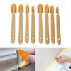 8 Pcs Grout Sealant Spatula Spreader Reusable PU Tips Grout Caulk Finishing Tool 4 Sizes for Kitchen Pantry Bathroom Yellow