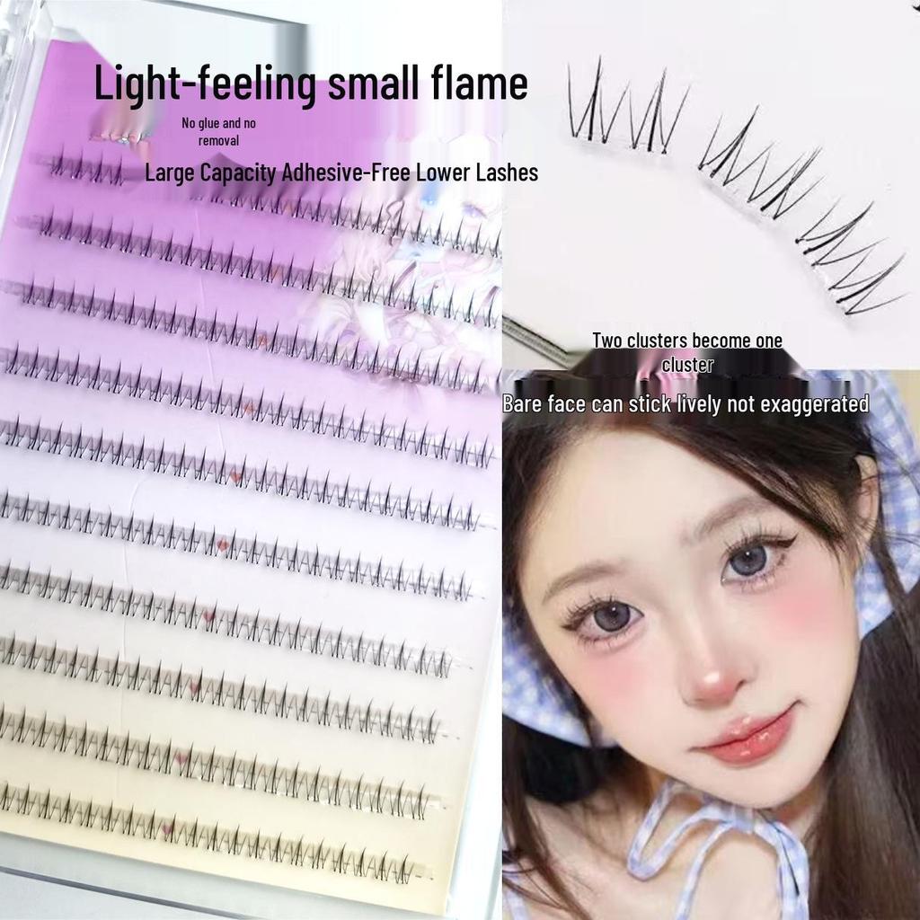 North Star High-Capacity Nude Makeup Lazy Segmented Self-Grafting Adhesive-Free Natural-Look Eyelashes