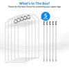 5PCS Luggage Tag Holder Waterproof Zipper Clear PVC Plastic Accessories Stainless Steel for Travel