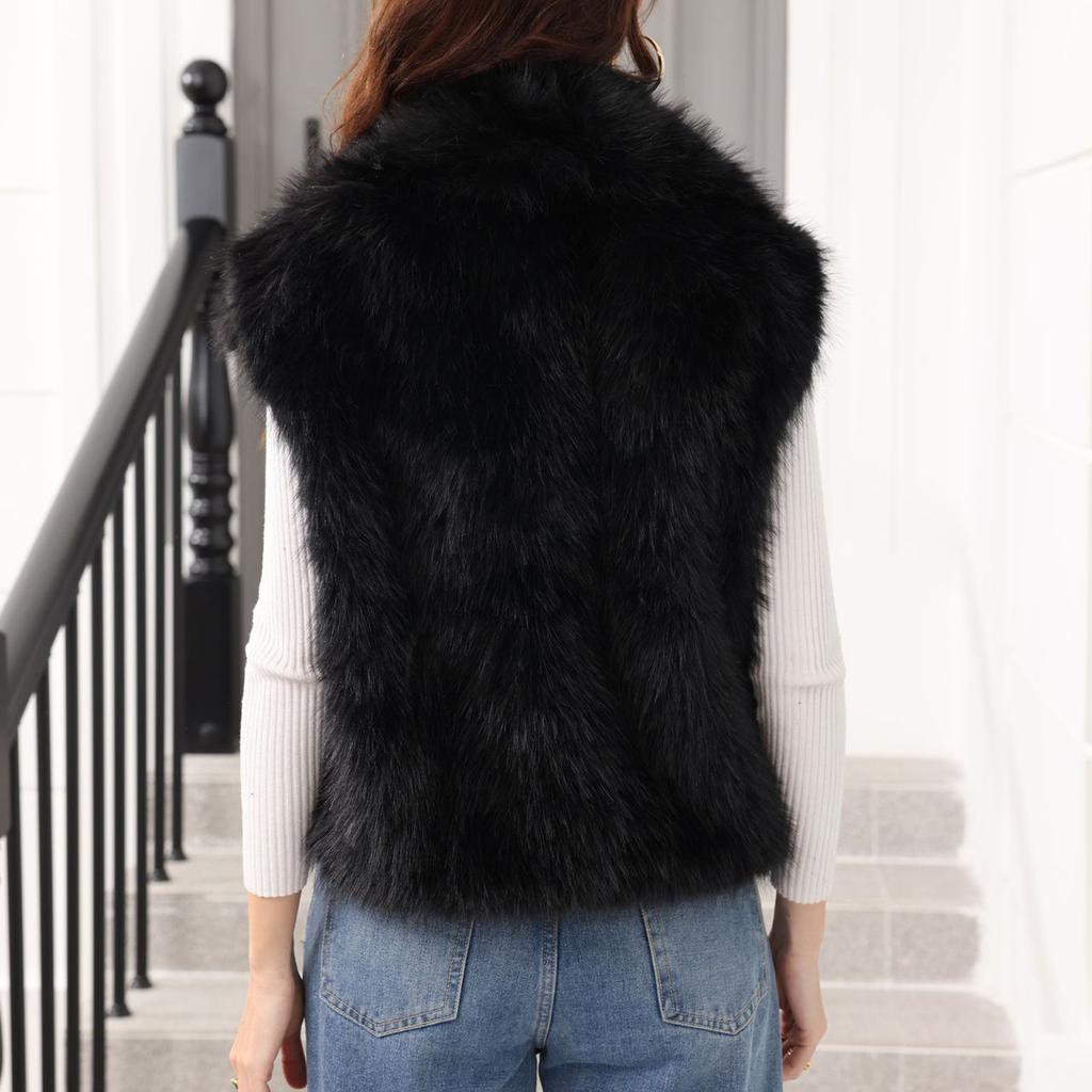 Women's Fashion Waistcoat Sleeveless Lapel Coat