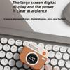Wireless Bluetooth Headphones Retro Camera Creative Battery Level Display Music Earphones Long-Lasting Battery Life