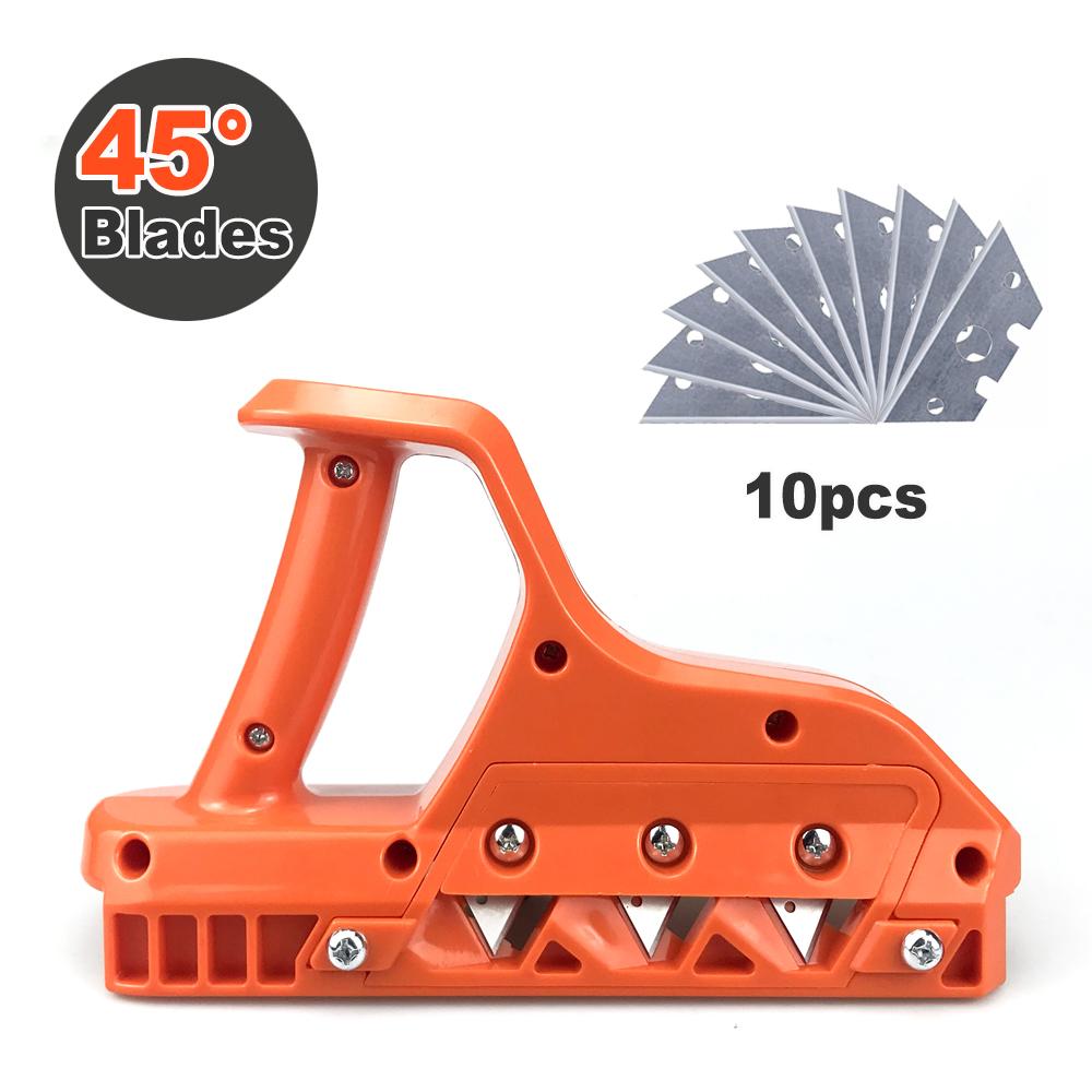 

Быстрый резак для гипсокартона Рубанок для гипсокартона Инструмент для резки кромок гипсокартона для деревообработки 45 ° 60 ° Триммер Ручной инструмент 45 degree