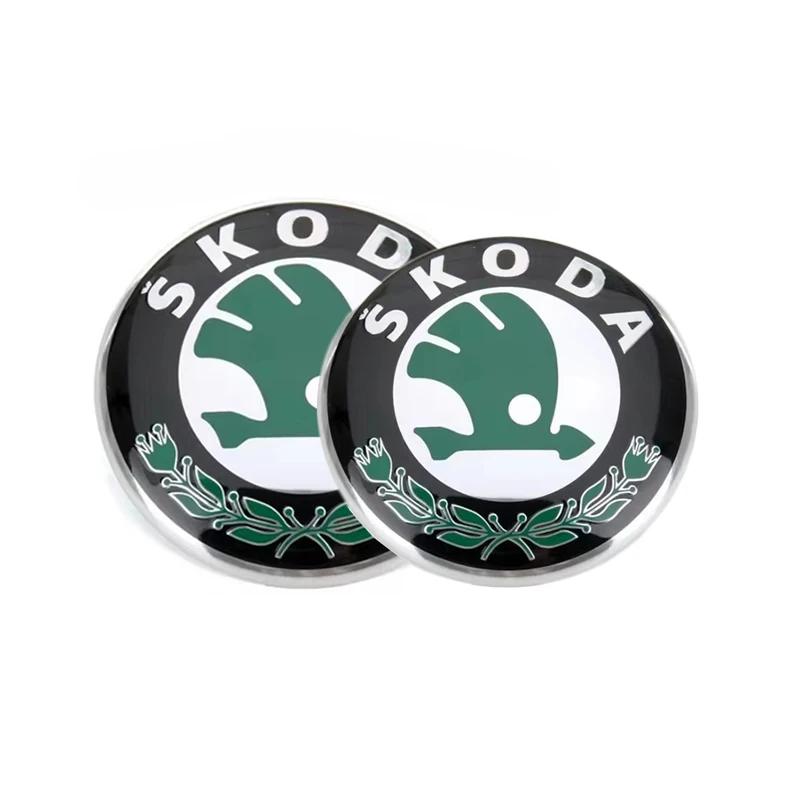 

2026 Hot Car Emblem Badge Front Hood Trunk Sticker Decoration For Skoda Octavia Rapid Kodiaq Karoq Enyaq RS Yeti Scala Fabia Kam