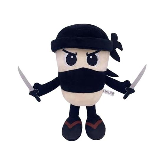 Italian Brainlot Plush Toy Capuccino Asashino Tun Tun Tun Sahur Plush Toy 30CM Pillow Soft Cute Funny Room Decoration Figurine Children Holiday Gift