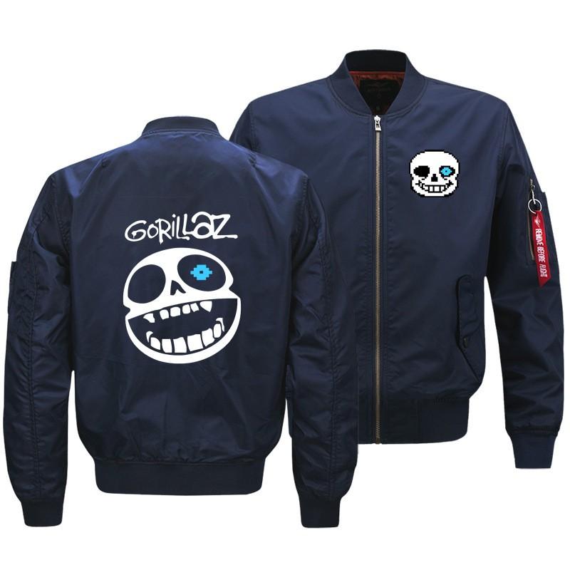 Supremeforce Undertale Sweatshirt Sans Graphic Air Force Pilot Jacket Young Men