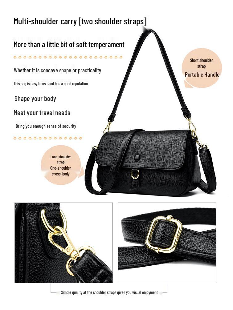 Korean Style Women's Shoulder Bag - Trendy, Textured, Large Capacity Crossbody for Simple Commuting & Fashionable Look