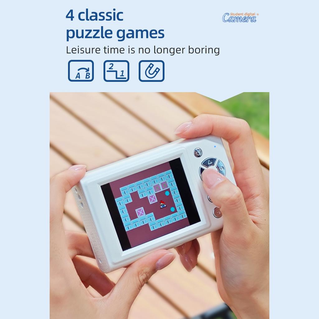 1080P Digital Camera Digital Video Camera 48MP 2.8 Inch IPS Screen Auto Focus 16X Zoom Built in LED Fill Light Battery