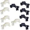 5 Juegos de Clips de Varilla de Pestillo de Puerta de Coche, Tamaño de Varilla de 5/32 Kit de Clip de Empuje de Bloqueo de Pestillo de Capó, Pestillo de Puerta de Coche Impermeable, Compatible con GM Ford Chrysler