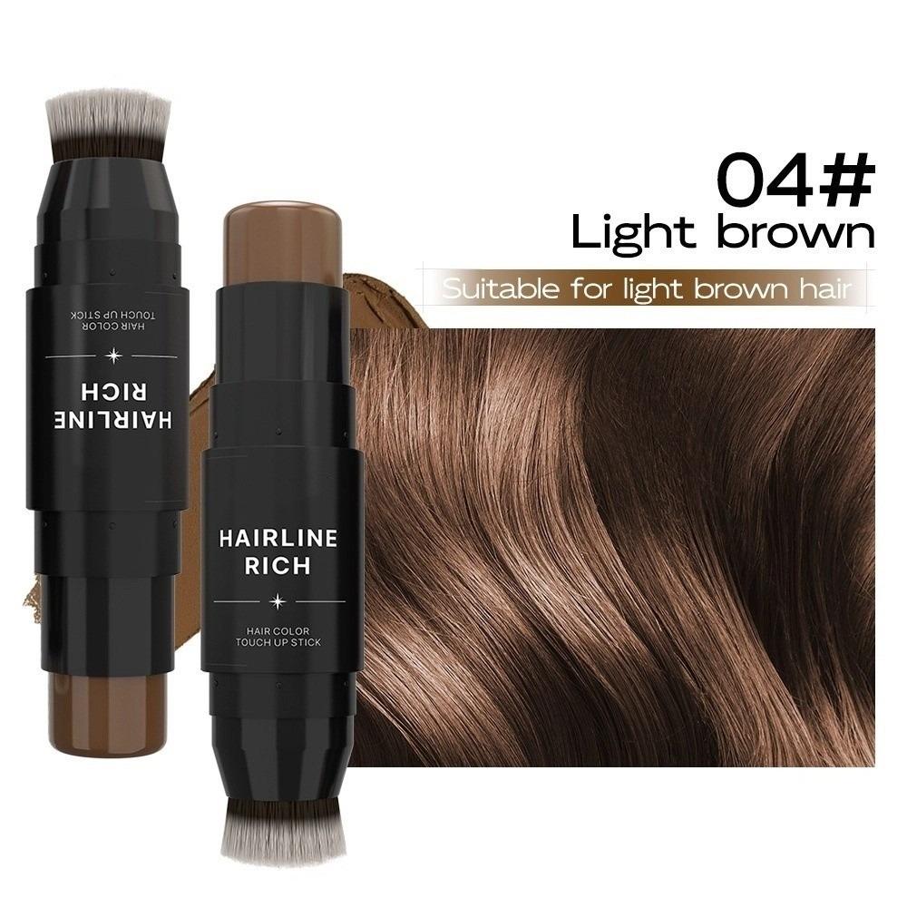 2 In 1 Hairline Concealer Pen Waterproof Temporary Hair Color Pen  for Coverage Hair Roots