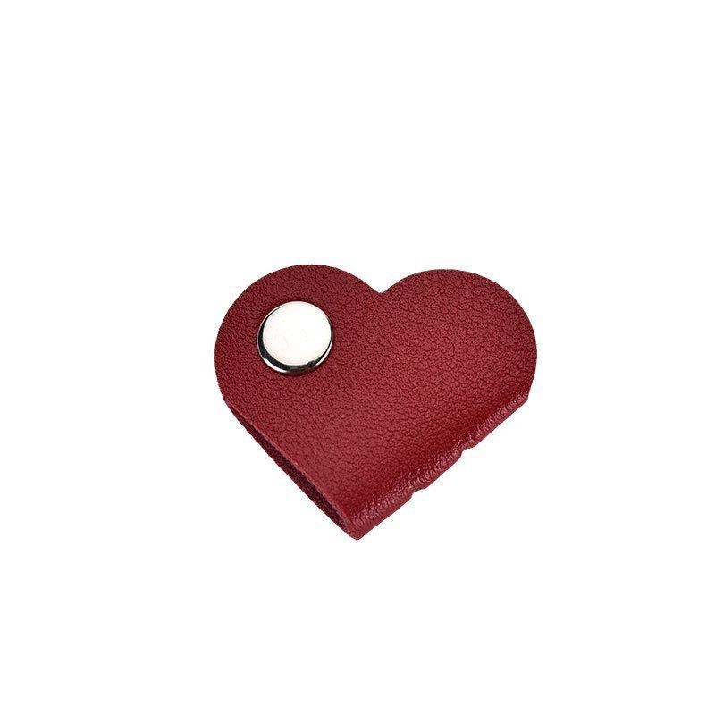 Mini Heart Shape Cable Organizer Vintage Earphone Wire Data Line Clips Cable Winder Tie Cable Management Cord Organizer Office