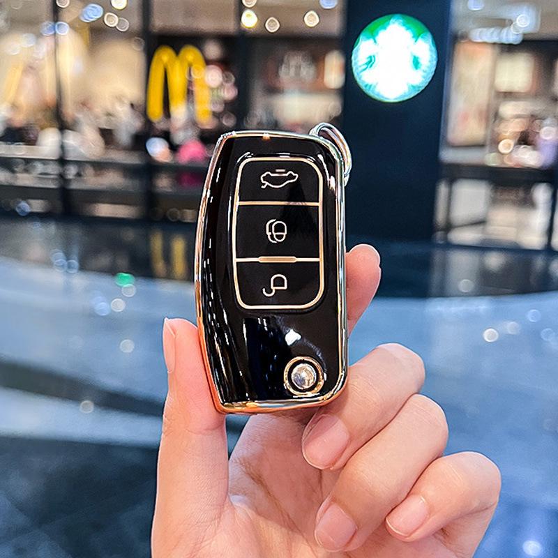 Ford 09-13 Classic Focus Fiesta Key Case, 16/18 EcoSport Old Model Key Bag