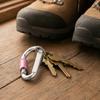 4Pcs Heavy Duty Carabiner Clip, Aluminum Alloy Outdoor Keychain Carabiner, D Shaped Metal Hook Buckle for Water Bottle, Key, Backpack