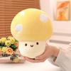 Cute Expression Little Mushroom Doll Plush Toy Red Mushroom Doll Girl Bag Keychain Pendant