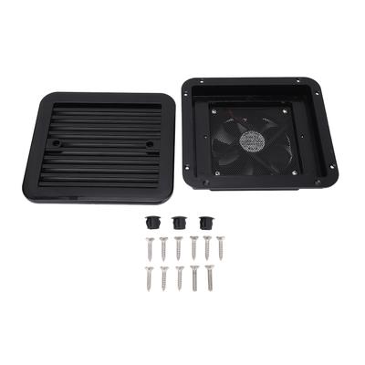 RV Side Vent Fan 8.1 X 7.3in One Way 12V Motorhome Exhaust Fan with Louver Cover and Mesh for RV Trailer