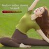 Women's Hollow-out Yoga Top with Short Sleeves - Slimming High-End Pilates Fitness Vest