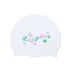 Leijibi White Silicone Swim Cap Twinkle Star