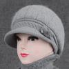 Hat Female God Mother Knitted Wool Hat Grandma Piled Thick Warm Elderly Cold Cotton Hat