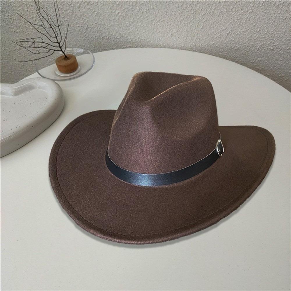 Daily Wear Cowboy Hat Retro Jazz Cap New Gentleman Hat  Autumn Winter