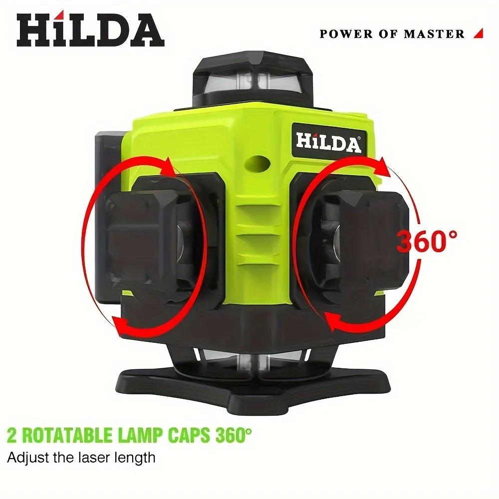 New High-Precision 16-Line Green Laser Level: Wall/Floor-Mountable with Infrared Water Level Function.