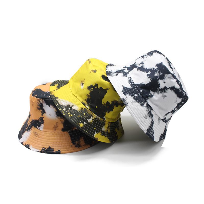 Ins DoubleSided Tie Dyed Fisherman Hat Children Spring And Summer Trendy Men Versatile Sunshade Sunscreen Street Basin Hat