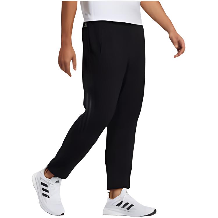 Adidas Knitted Sweatpants Men's Black Moderate Cuffed Pants H40189