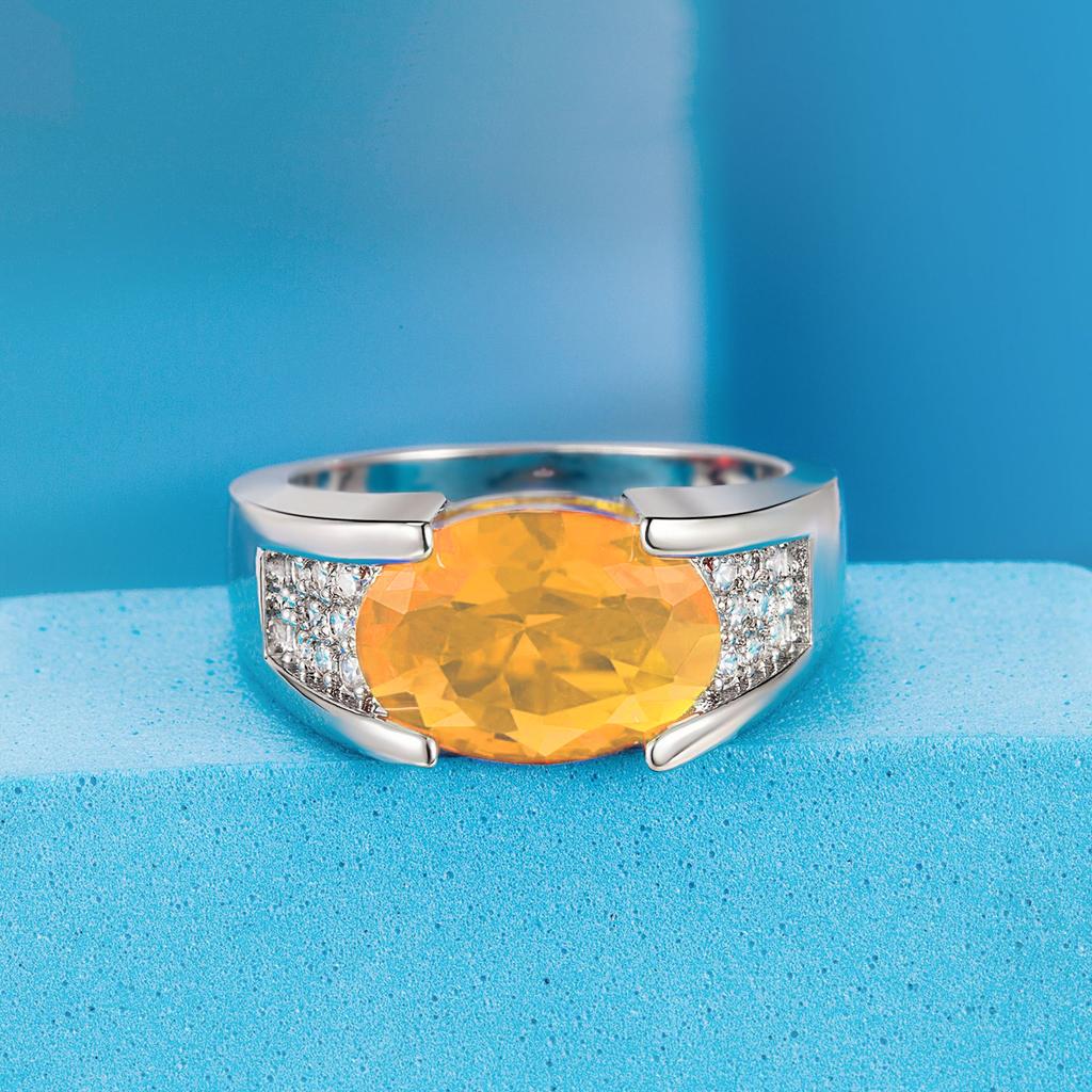 Klasický černý prsten s zirkonovým intarzií přeshraniční pánský prsten červené fialové křišťálové prsteny velkoobchod zirkon velikost 6-12