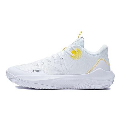 Li Ning Sonic Team Low Basketball Shoes Men Sneakers White ABPS023-4