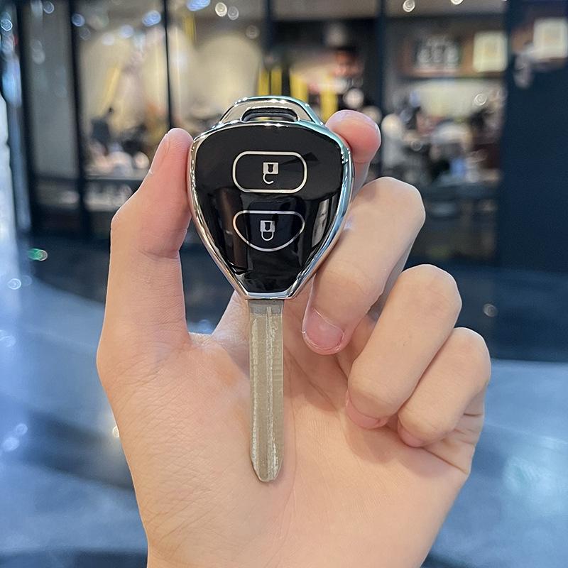 For Toyota Camry Reiz Yaris Vitz Vios Rav4 Ractis Auris HiLux Corolla Fortuner Prado Verso 2/3 Buttons TPU Car Key Case Cover